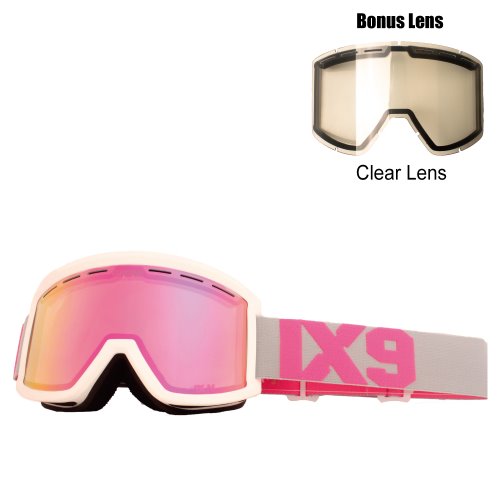 [아이엑스나인 스노우보드 고글]1920 IXNINEIX5 Dreamy PinkTR50 Pink Metalized Lens